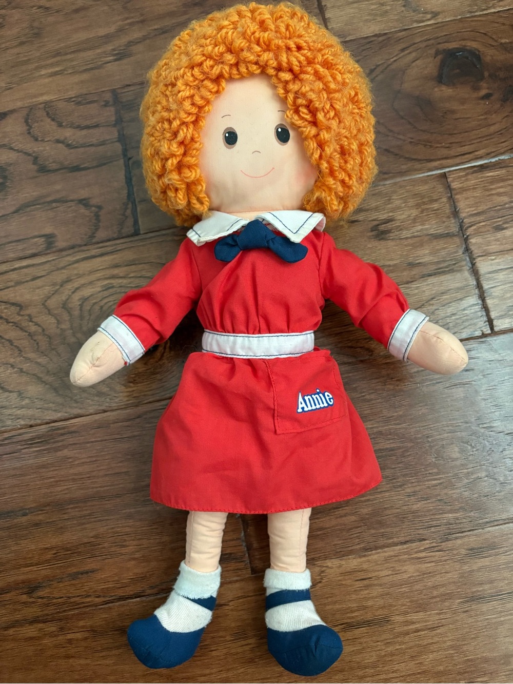 Vintage 1982 Knickerbocker Little Orphan Annie Plush Doll 15”
